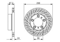 Bromsskiva BD1512 Bosch