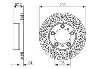 Bromsskiva BD1513 Bosch