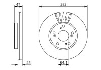 Bromsskiva BD1523 Bosch