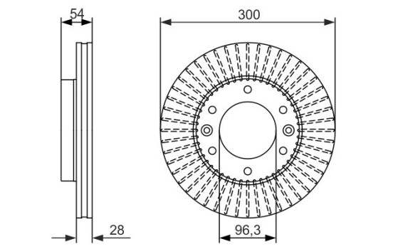 Bromsskiva BD1528 Bosch, bild 5