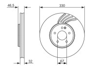 Bromsskiva BD1551 Bosch