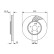 Bromsskiva BD1551 Bosch