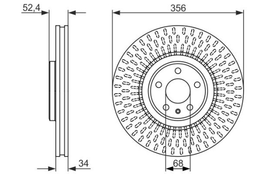 Bromsskiva BD1578 Bosch, bild 5