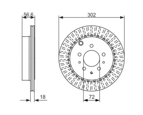 Bromsskiva BD1587 Bosch