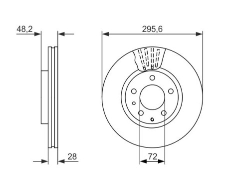 Bromsskiva BD1588 Bosch