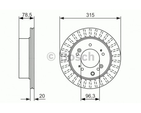 Bromsskiva BD1623 Bosch