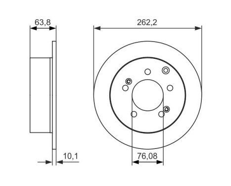 Bromsskiva BD1640 Bosch, bild 5