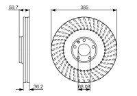 Bromsskiva BD1718 Bosch