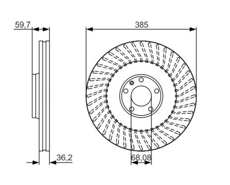 Bromsskiva BD1718 Bosch