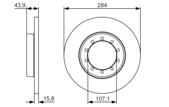 Bromsskiva BD1721 Bosch
