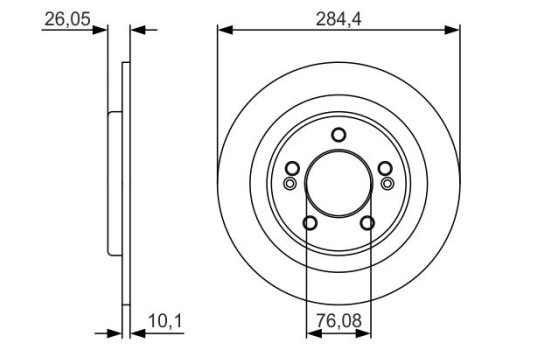Bromsskiva BD1734 Bosch, bild 5