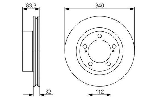 Bromsskiva BD1764 Bosch, bild 5