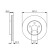 Bromsskiva BD1791 Bosch