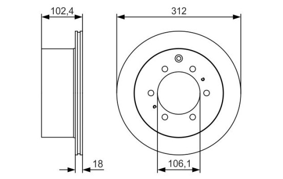 Bromsskiva BD1792 Bosch