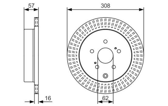 Bromsskiva BD1815 Bosch, bild 5