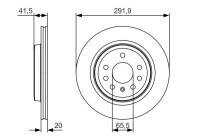 Bromsskiva BD1924 Bosch