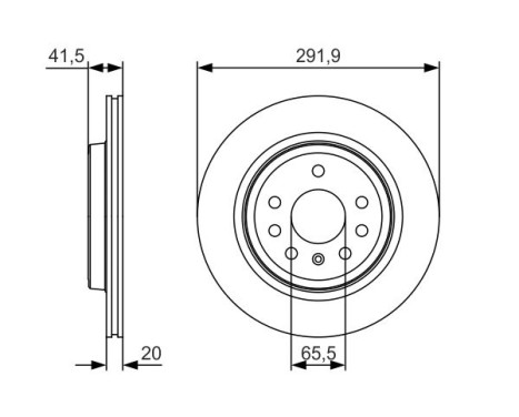 Bromsskiva BD1924 Bosch