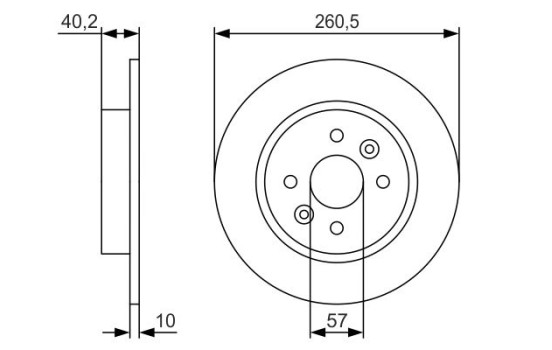 Bromsskiva BD1973 Bosch