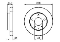 Bromsskiva BD2026 Bosch