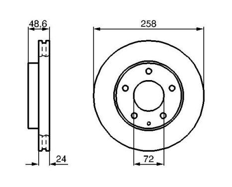 Bromsskiva BD2026 Bosch