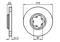 Bromsskiva BD2029 Bosch