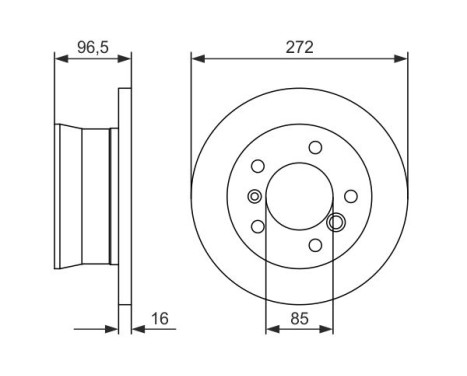 Bromsskiva BD2034 Bosch