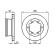 Bromsskiva BD2039 Bosch