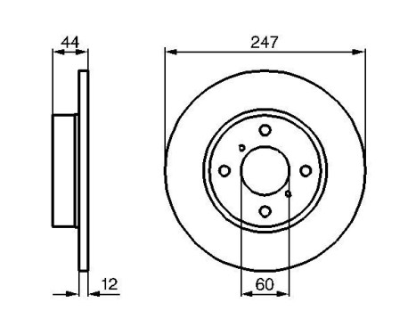 Bromsskiva BD2046 Bosch