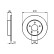 Bromsskiva BD2065 Bosch