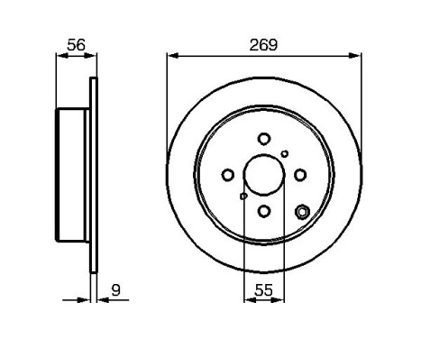 Bromsskiva BD2072 Bosch