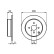 Bromsskiva BD2072 Bosch