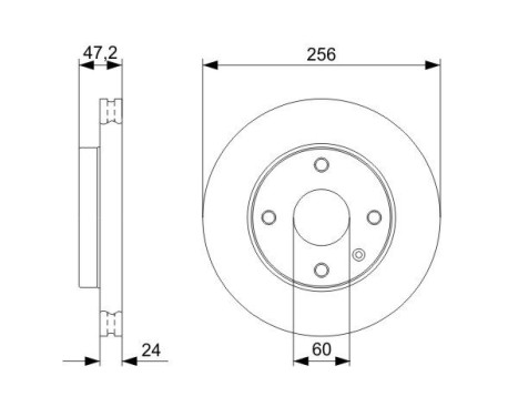 Bromsskiva BD2101 Bosch
