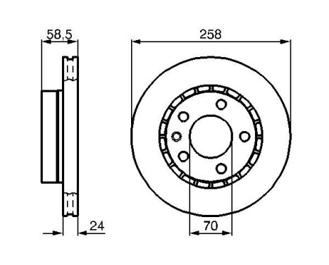 Bromsskiva BD211 Bosch