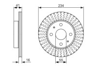 Bromsskiva BD2118 Bosch