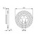 Bromsskiva BD2130 Bosch