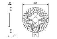 Bromsskiva BD2137 Bosch
