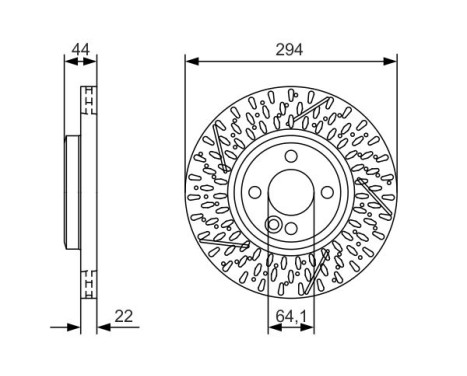 Bromsskiva BD2137 Bosch