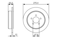 Bromsskiva BD2140 Bosch