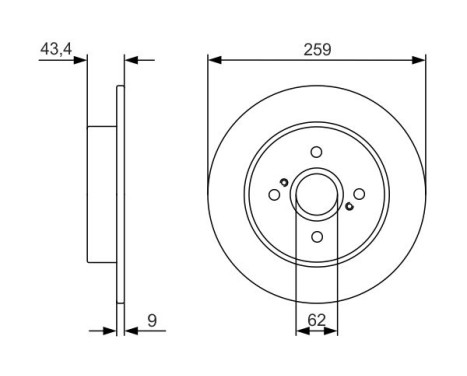 Bromsskiva BD2229 Bosch