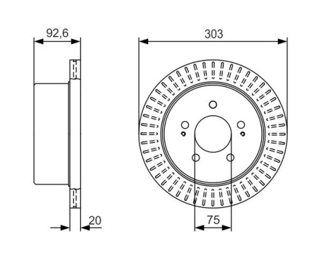 Bromsskiva BD2259 Bosch