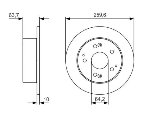 Bromsskiva BD2275 Bosch