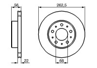 Bromsskiva BD228 Bosch