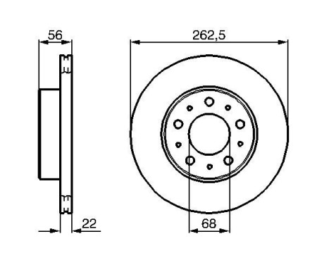 Bromsskiva BD228 Bosch