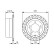 Bromsskiva BD2361 Bosch