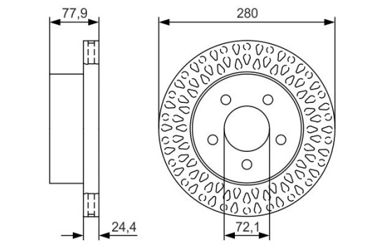 Bromsskiva BD2399 Bosch