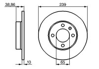 Bromsskiva BD24 Bosch