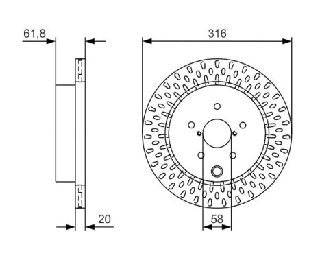 Bromsskiva BD2403 Bosch