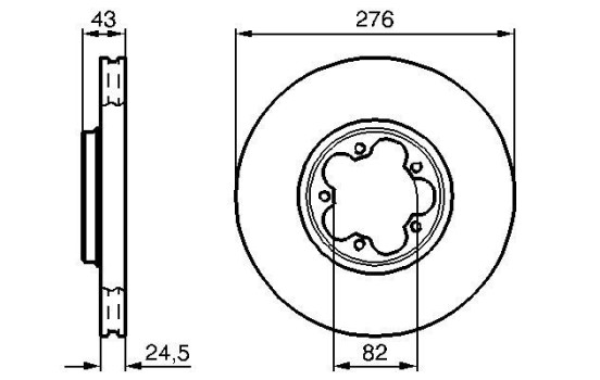 Bromsskiva BD244 Bosch, bild 5