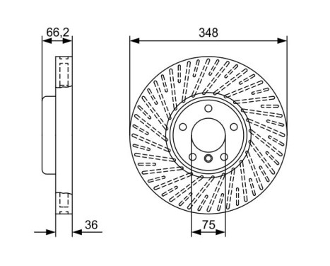 Bromsskiva BD2576 Bosch