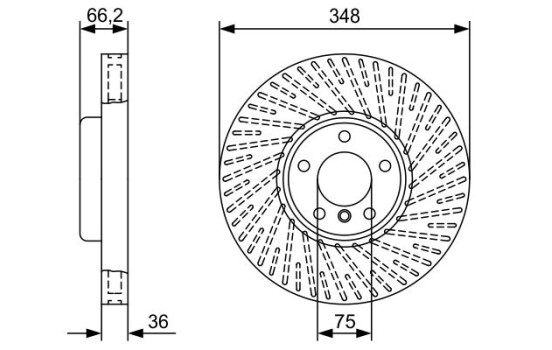 Bromsskiva BD2577 Bosch